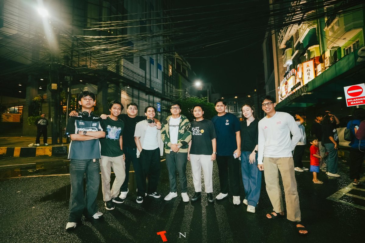 Team together after the event