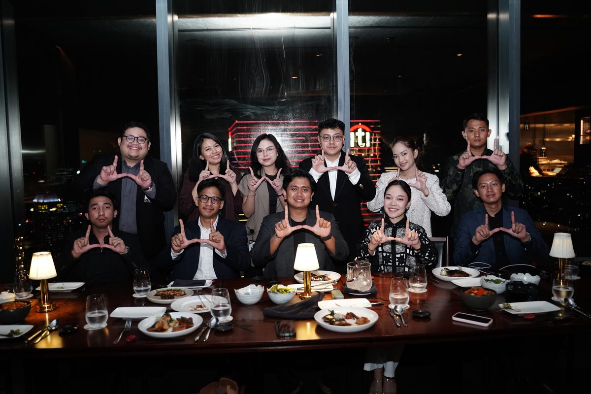HOPE Group team at a company dinner